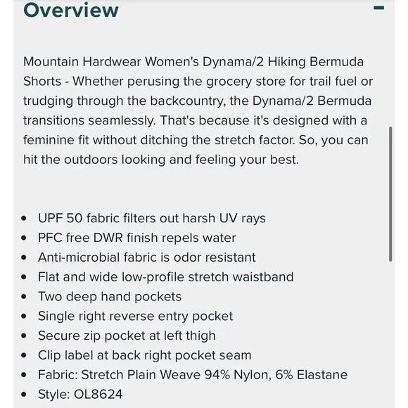 Mountain Hardwear Dynama Bermuda Short - Picture 11 of 11